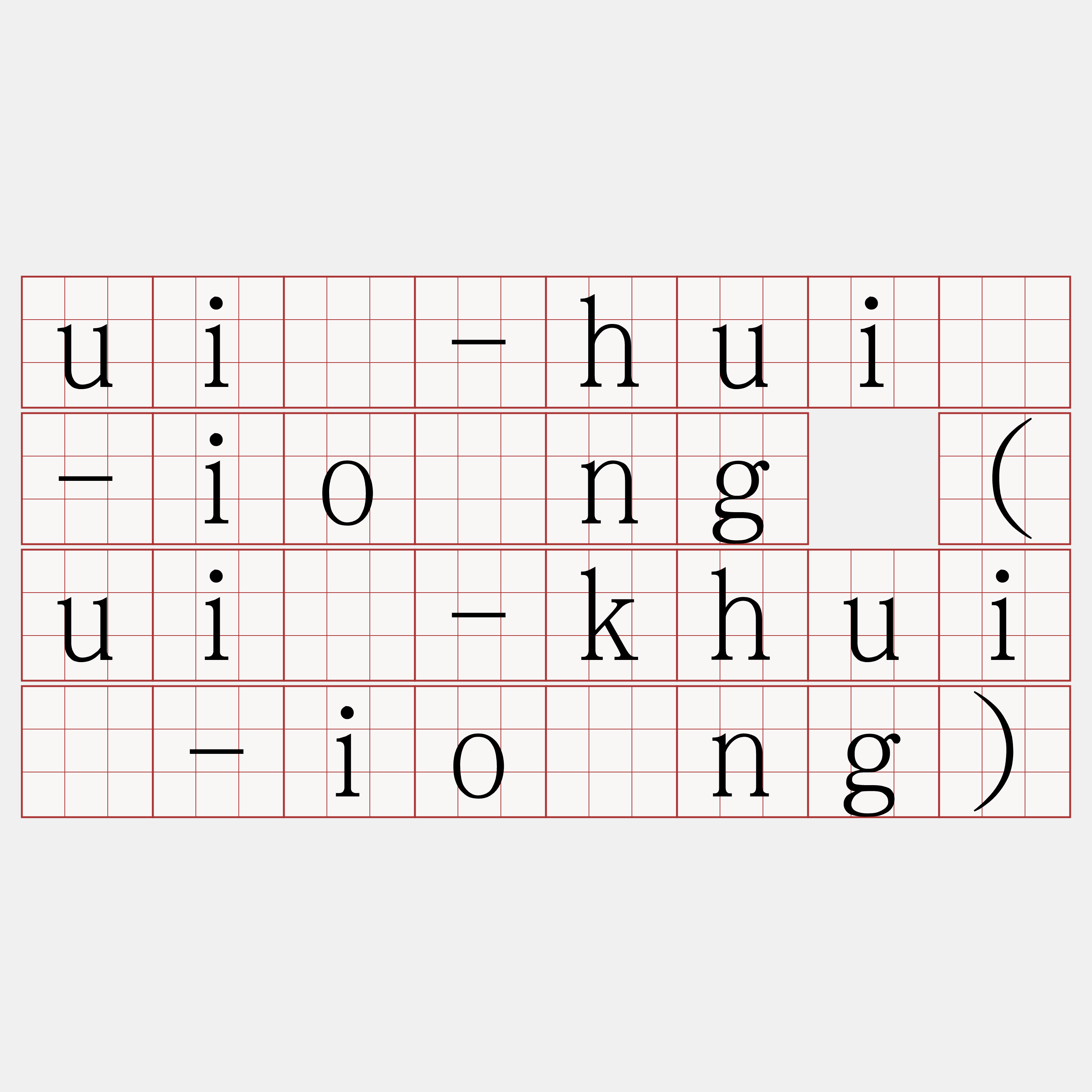 uī-huì-iông (uī-khuì-iông)